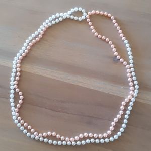 Faux pearl necklace